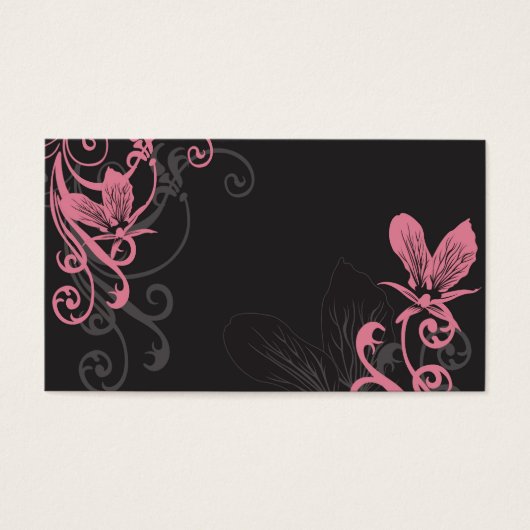 Pink orchids Profile Card (Front)