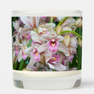 Pink Orchids Scented Candle
