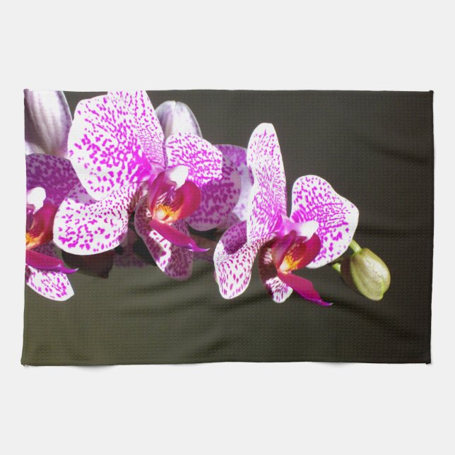 Pink Orchids Towel (Horizontal)