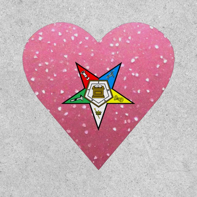 Pink Order of the Eastern Star Patch (Front)