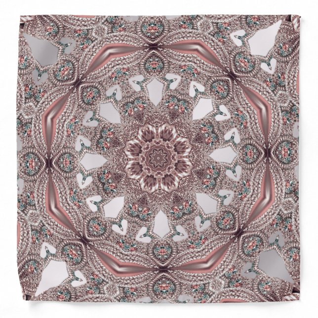 Pink Ornamental Bandana (Front)