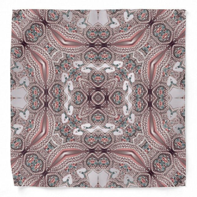 Pink Ornamental Bandana (Front)