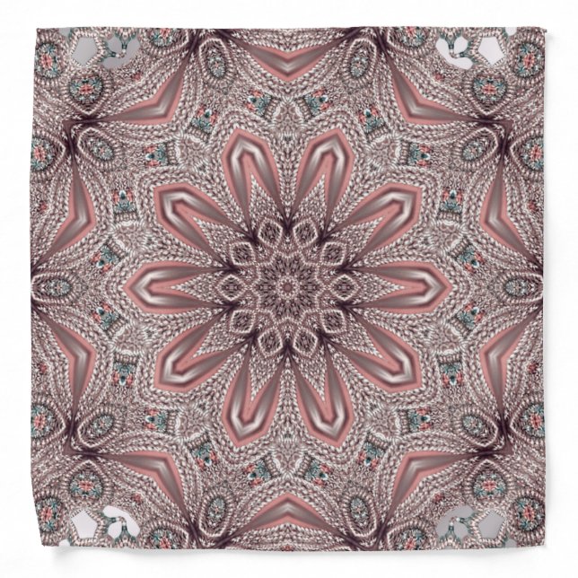 Pink Ornamental Bandana (Front)