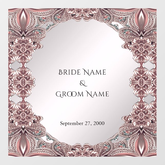 Pink Ornamental Floor Decal (Front)