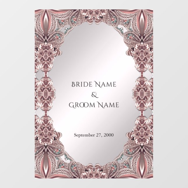 Pink Ornamental Floor Decal (Front)