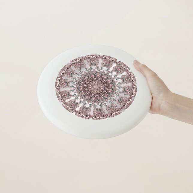 Pink Ornamental Frisbee (In Hand)