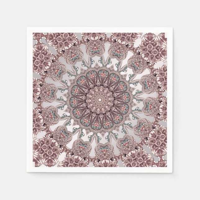 Pink Ornamental Napkins (Front)