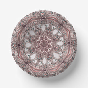 Pink Ornamental Paper Bowls