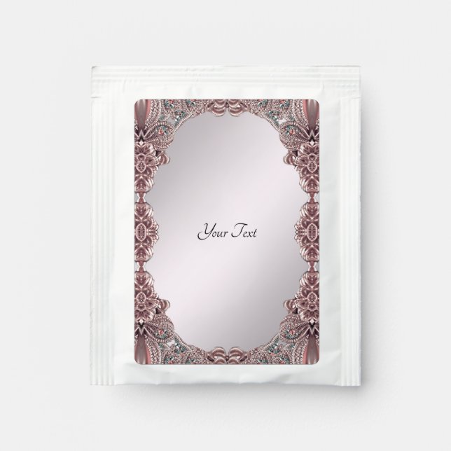 Pink Ornamental Tea Bag Drink Mix (Front)
