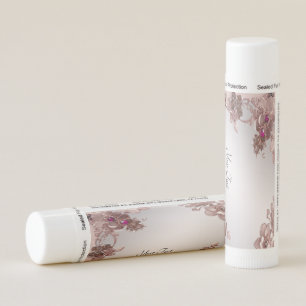 Pink Ornate Floral Lip Balm
