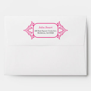 Pink Ornate Patterned Frame Envelope