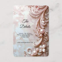 Pink Ornate Pearl and Floral Detail Enclosure