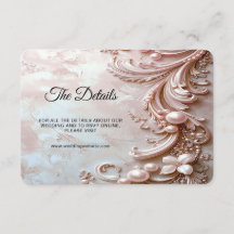 Pink Ornate Pearl and Floral Detail