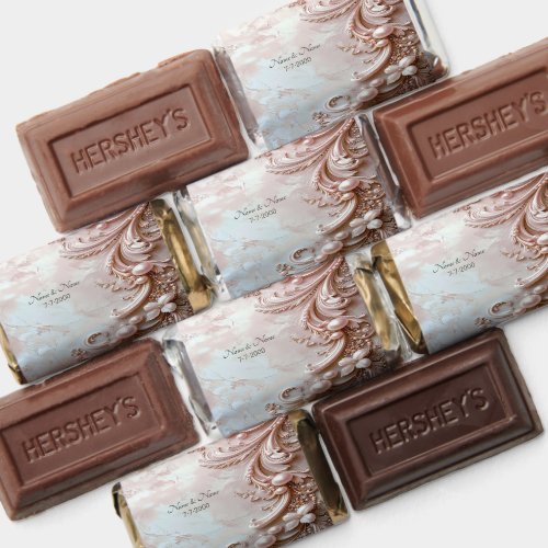 Pink Ornate Pearl and Floral Hershey's Miniatures