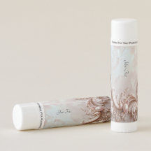 Pink Ornate Pearl and Floral Lip Balm