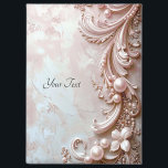 Pink Ornate Pearl and Floral Magnet<br><div class="desc">Beautiful Pink Ornate Pearl and Floral Magnet</div>