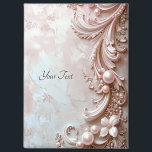 Pink Ornate Pearl and Floral Magnet<br><div class="desc">Beautiful Pink Ornate Pearl and Floral Magnet</div>