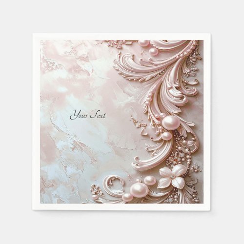 Pink Ornate Pearl and Floral