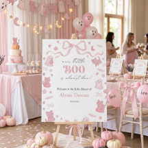 Pink Our Little Boo is Almost Due Baby Shower