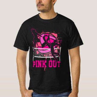 Pink Out Bump Set Spike Volleyball Breast Cancer A T-Shirt