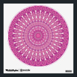 Pink oval mandala wall decal<br><div class="desc">Pink mandala graphic from ovals</div>