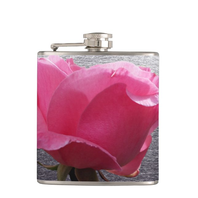 pink over gray flask (Front)