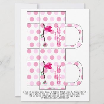 Pink Owl 2nd Birthday Favor Boxes Invitation by Joyful_Expressions at Zazzle