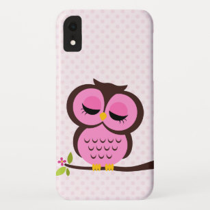 Pink Owl iPhone XR Case