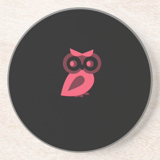 Pink Owl Coaster (Front)