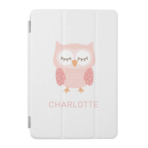 'Pink Owl', cute customized iPad Mini Cover