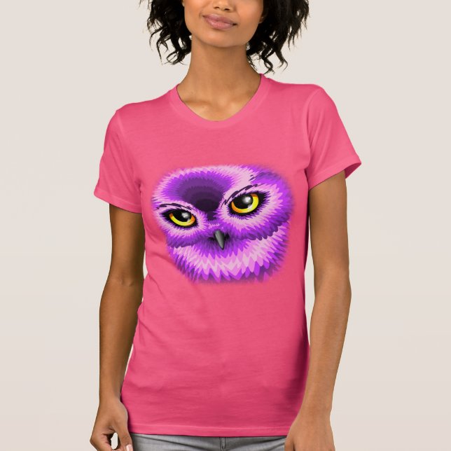 Pink Owl Eyes T-Shirt (Front)