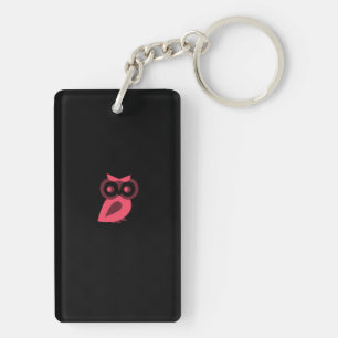 Pink Owl Keychain
