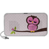 Pink Owl Mini Speaker (Front)