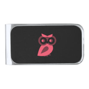 Pink Owl Money Clip