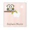 Pink Owl Notepad Personalized