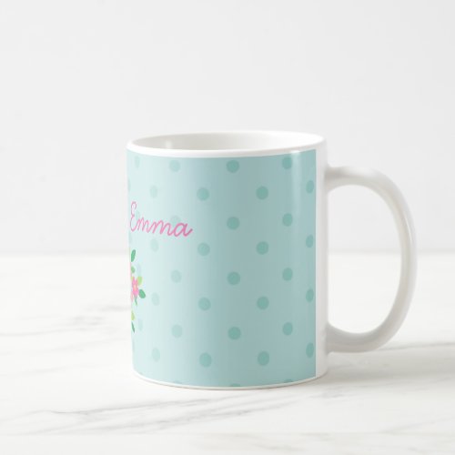 Pink Owl on a Branch Personalized Mug