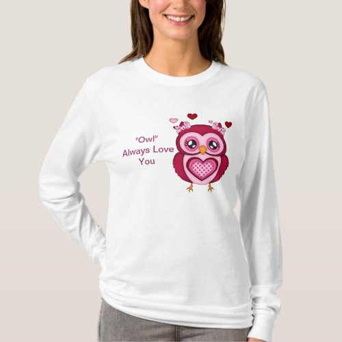 Pink Owl T_Shirt