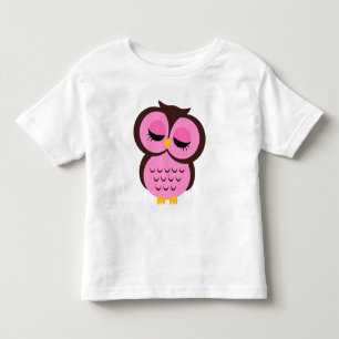 Pink Owl Toddler T-shirt