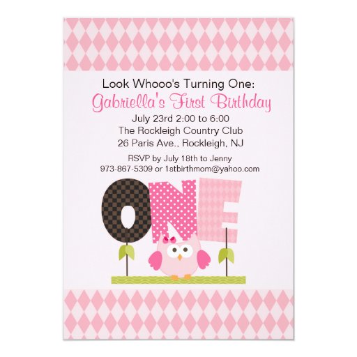 Turning One Invitations 3