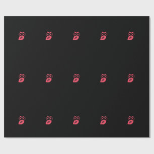 Pink Owl Wrapping Paper