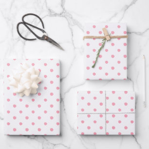 Pink Paint Dot Gift Wrap