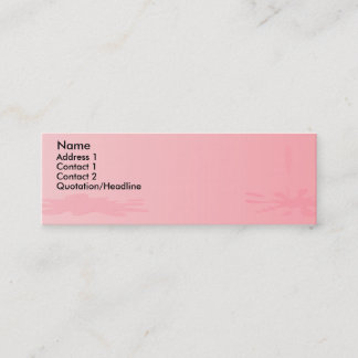 Pink Paint Splat Mini Business Card