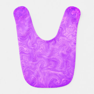 Pink Paint Swirl Baby Bib