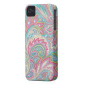 Pink Paisley Case-Mate iPhone 4 Case (Back Left)