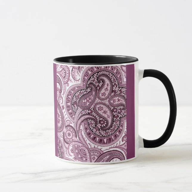 Pink Paisley Mug (Right)