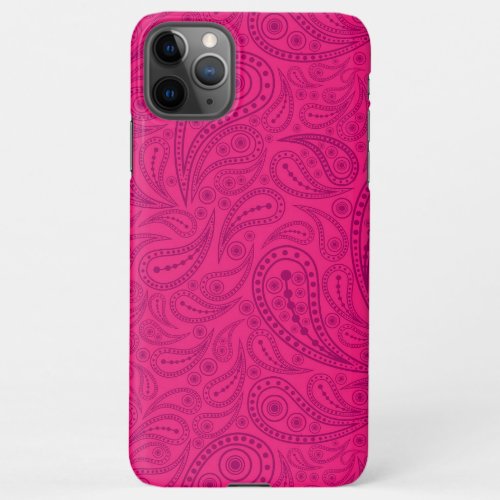 Pink paisley pattern iPhone 11Pro max case