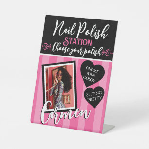 Pink Pajama Party Photo Birthday Sign
