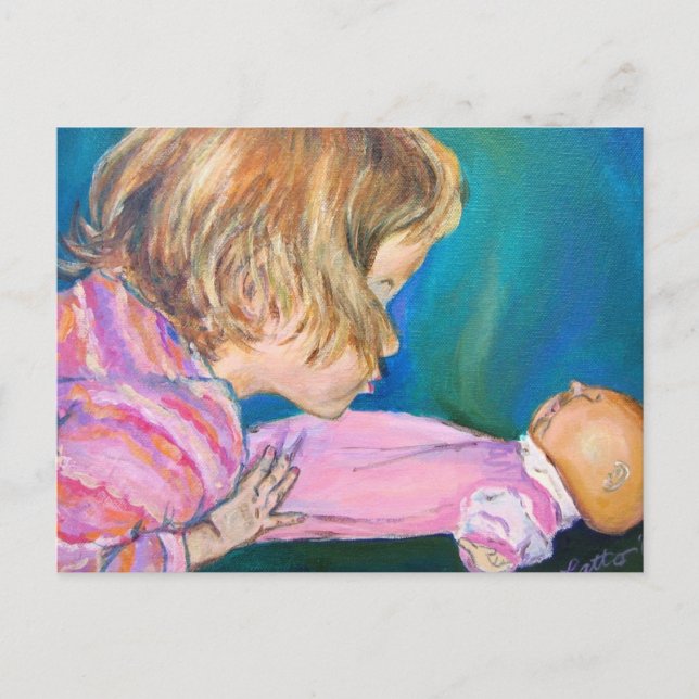 Pink Pajamas Postcard (Front)