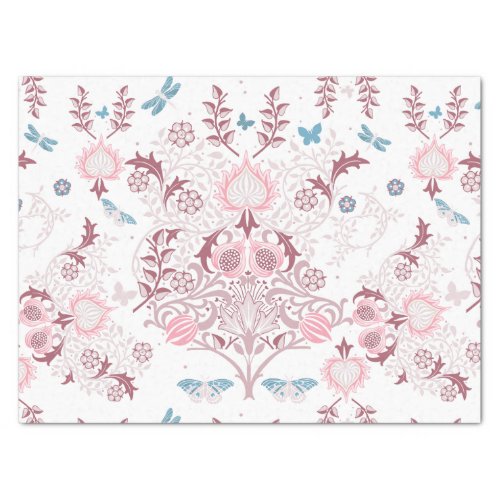 Pink Palette William Morris Design Tissue Paper