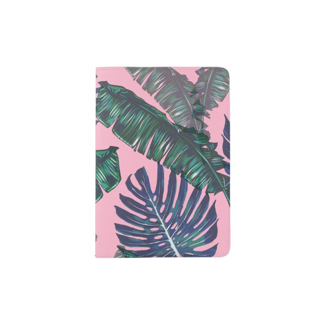 Pink & Palm Passport Cover (Front)